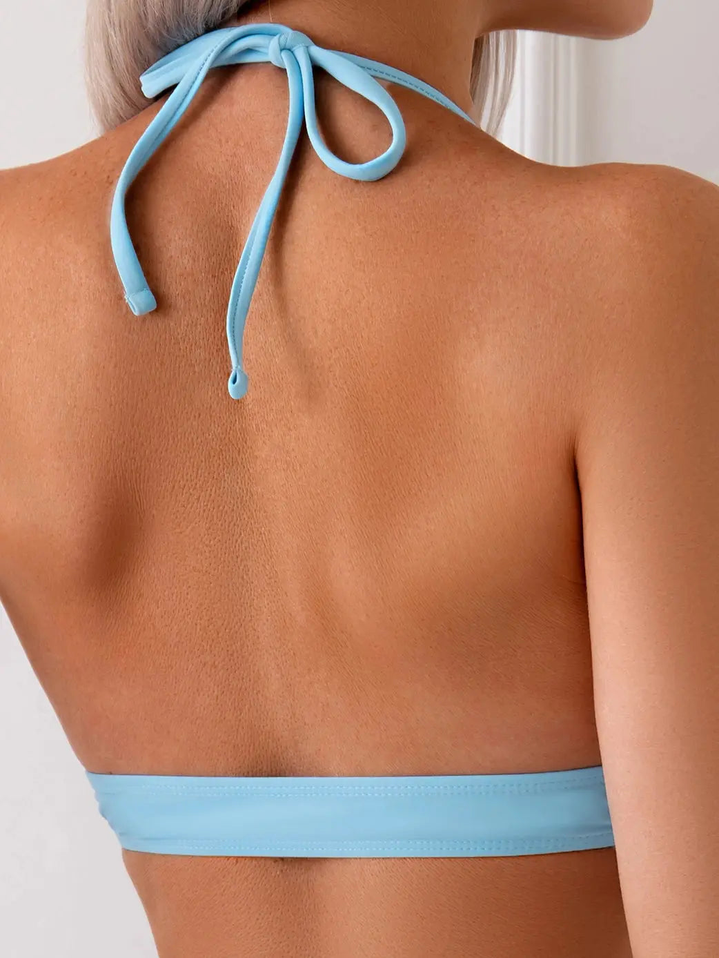 High-Waisted Deep V Split Sexy Backless Bikini - BikiniEmporium.com