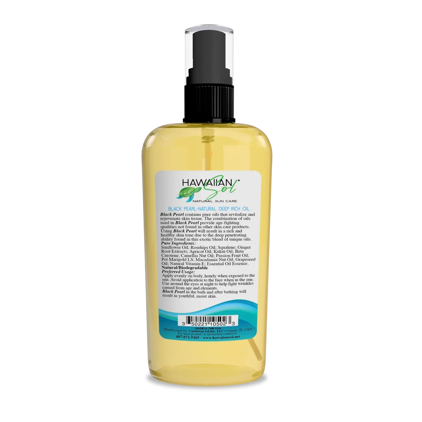 Hawaiian Sol Black Pearl Tanning Oil